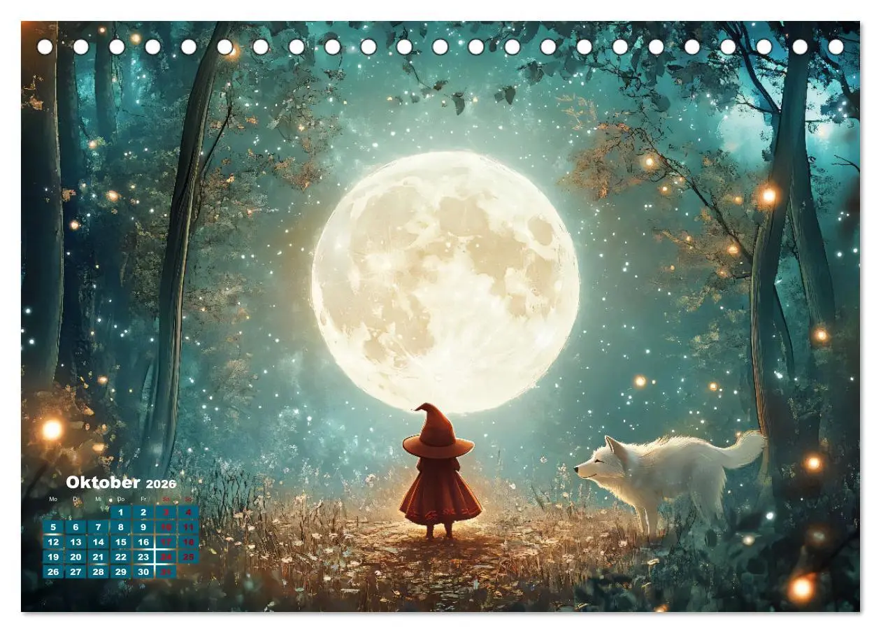 Bild: 9783457304129 | Zauber zur Mitternacht (Tischkalender 2026 DIN A5 quer), CALVENDO...