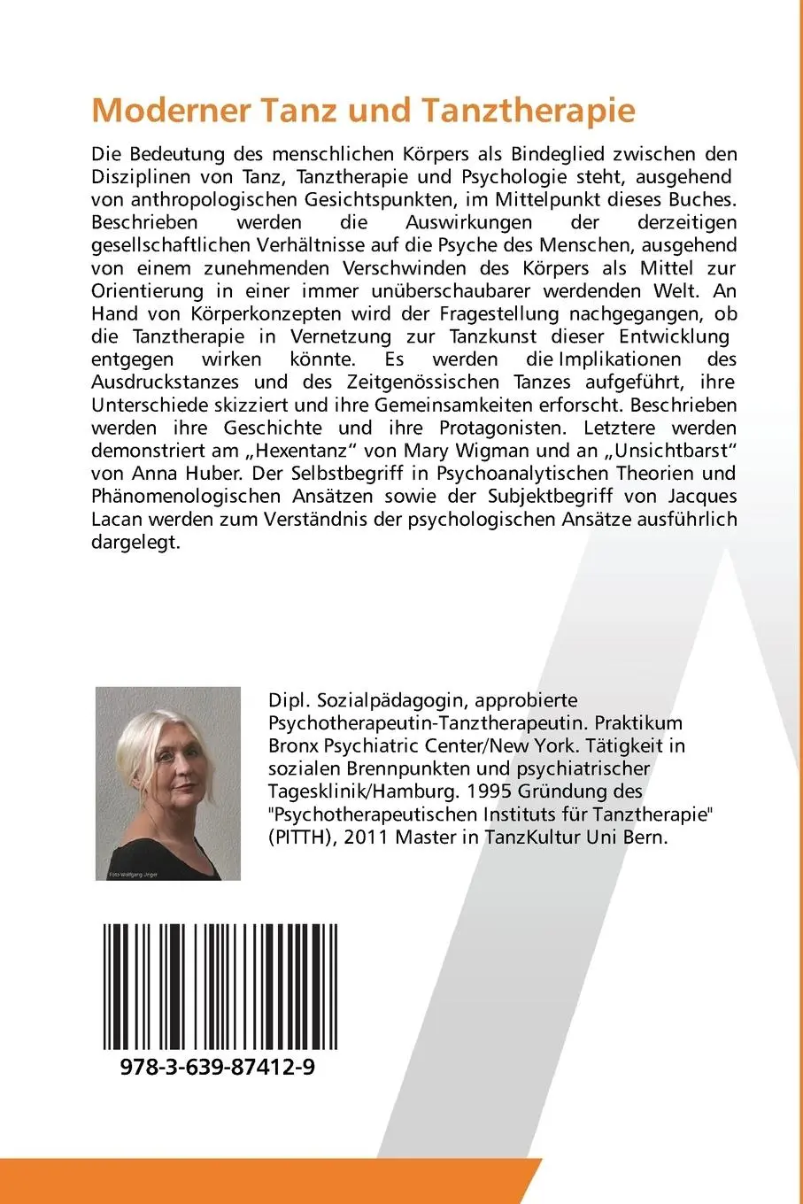Rückseite: 9783639874129 | Moderner Tanz und Tanztherapie | Anna Pohlmann | Taschenbuch | 84 S.