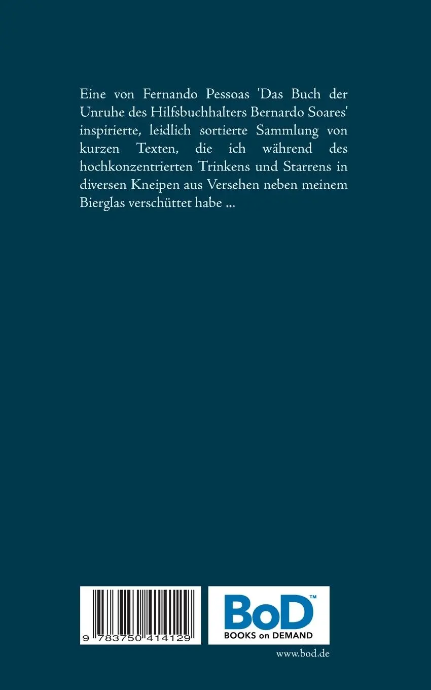 Rückseite: 9783750414129 | Das Buch der Unruhe des Hilfsmelancholikers Leon Sersoa | Chinz | Buch