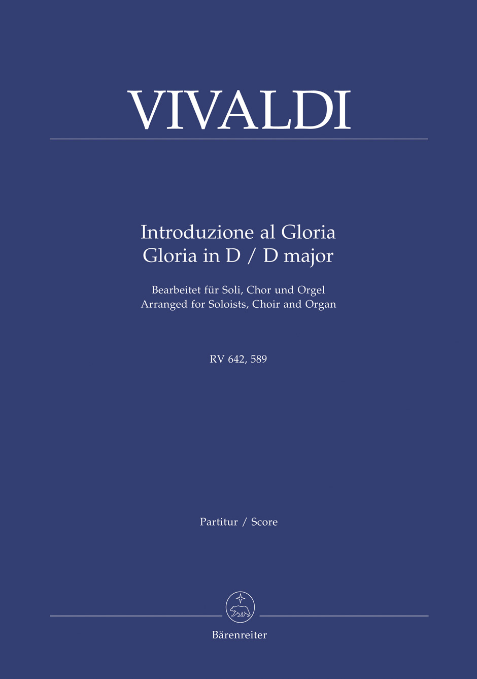 Cover: 9790006524129 | Introduzione al Gloria RV 642, Gloria in D-Dur RV 589 | Vivaldi | 2022