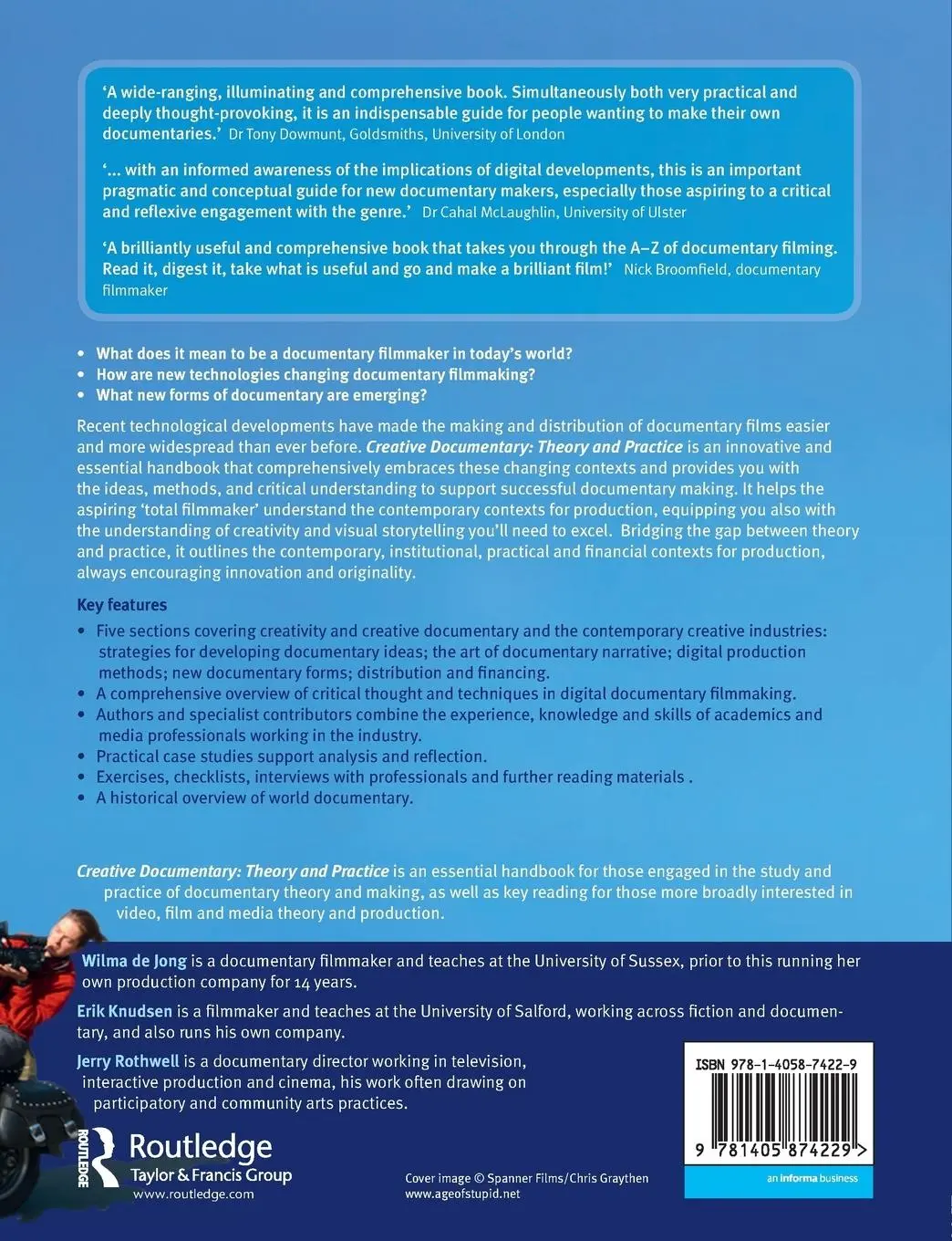Rückseite: 9781405874229 | Creative Documentary | Theory and Practice | Wilma De Jong (u. a.)