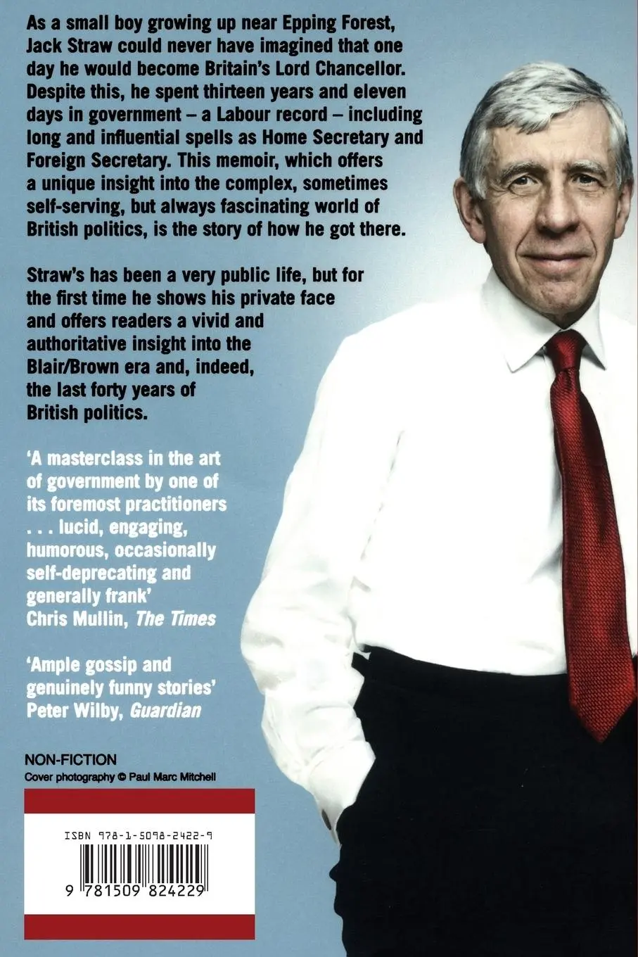 Rückseite: 9781509824229 | Last Man Standing | Memoirs of a Political Survivor | Jack Straw | Pan