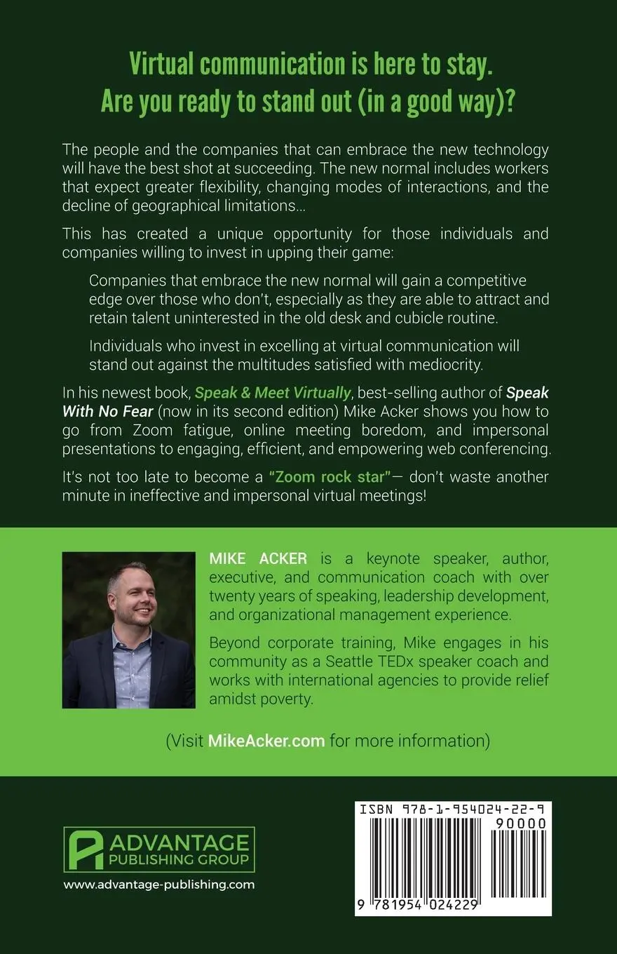 Rückseite: 9781954024229 | Speak &amp; Meet Virtually | Mike Acker | Taschenbuch | Englisch | 2021