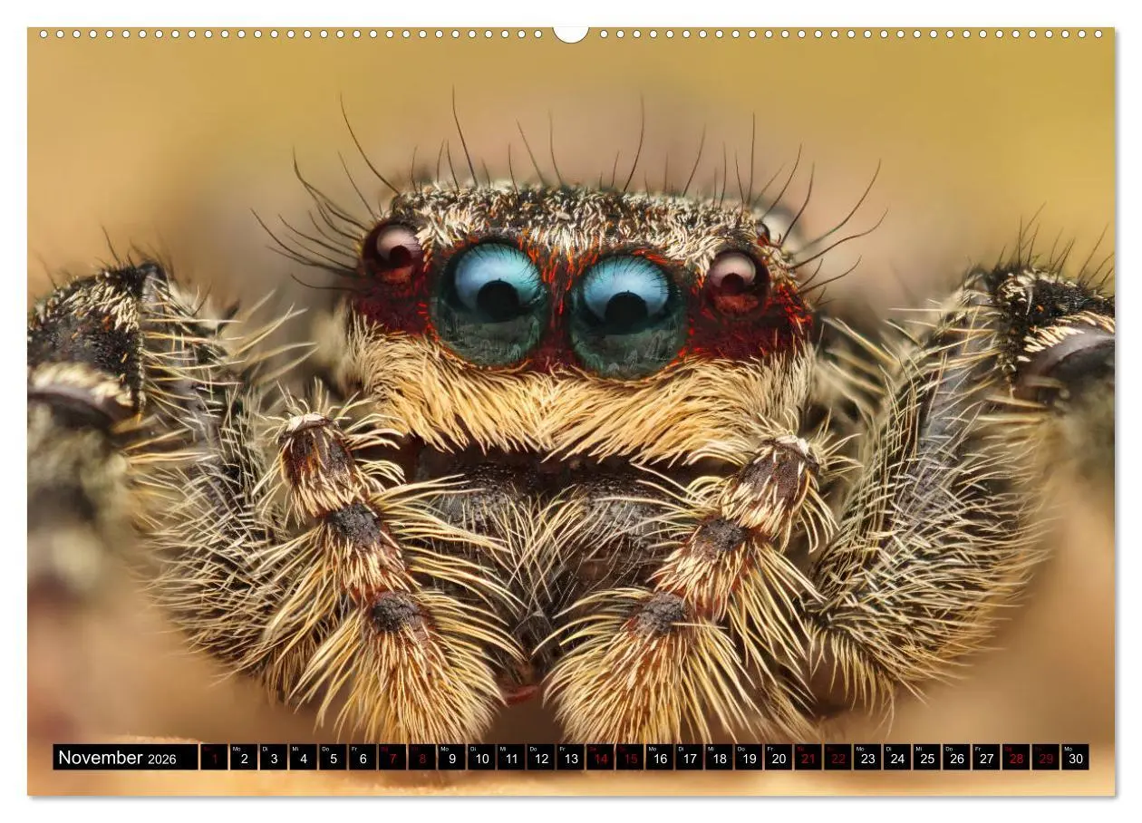 Bild: 9783457844229 | Faszination Makrofotografie: Springspinnen (Wandkalender 2026 DIN...