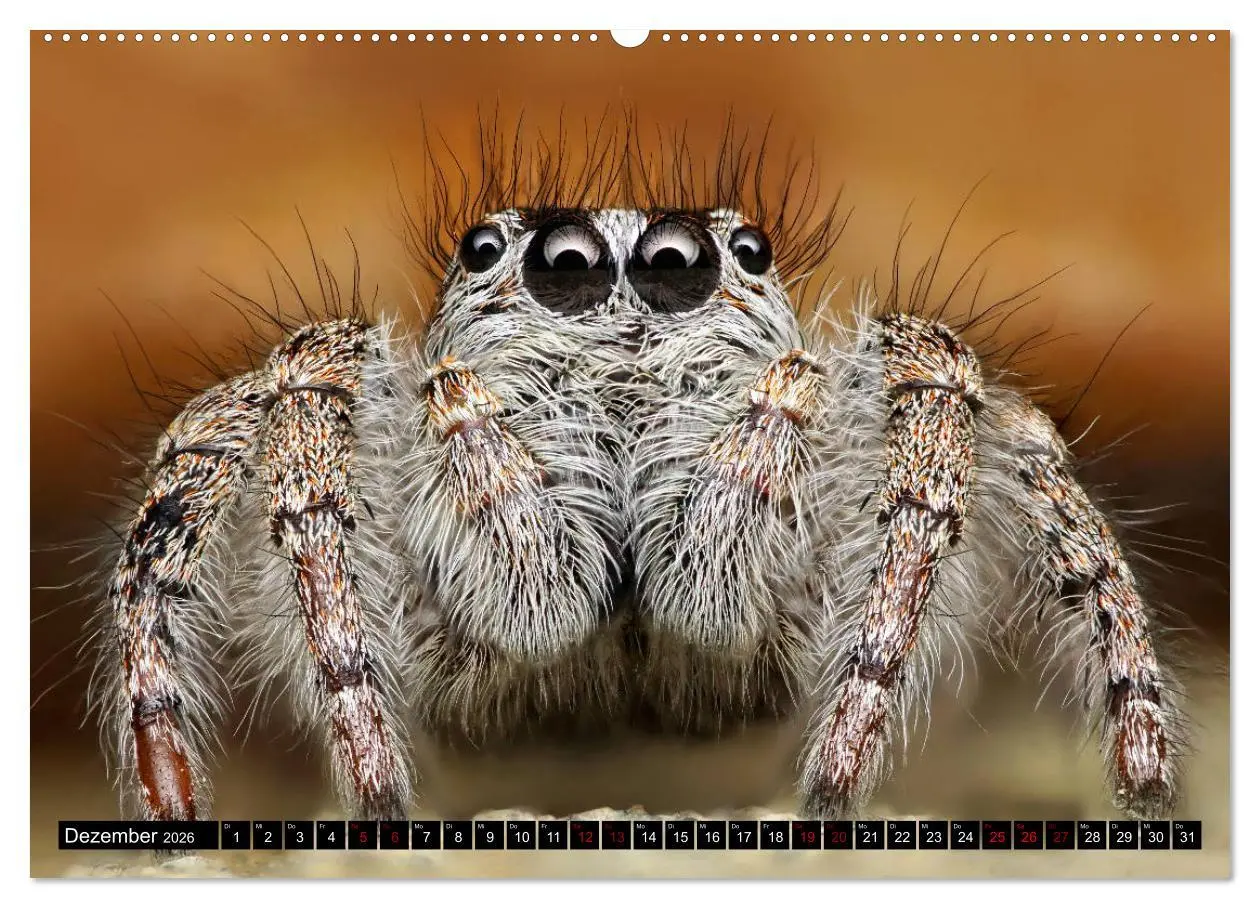 Bild: 9783457844229 | Faszination Makrofotografie: Springspinnen (Wandkalender 2026 DIN...