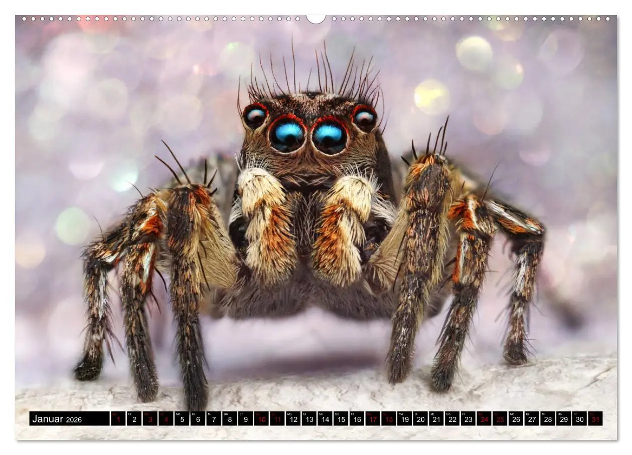 Bild: 9783457844229 | Faszination Makrofotografie: Springspinnen (Wandkalender 2026 DIN...