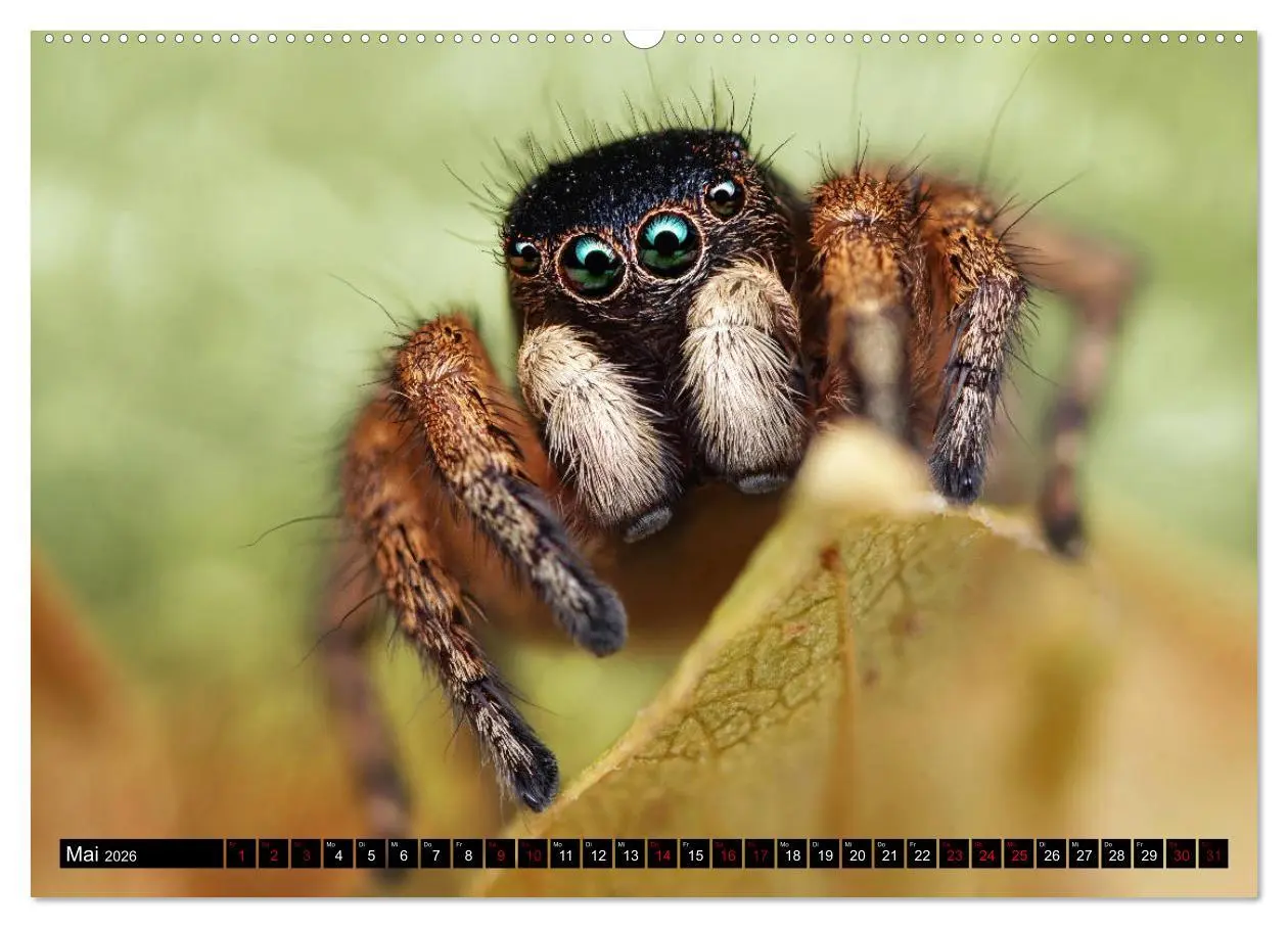 Bild: 9783457844229 | Faszination Makrofotografie: Springspinnen (Wandkalender 2026 DIN...