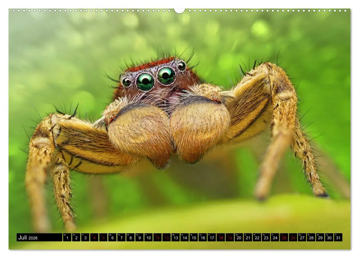 Bild: 9783457844229 | Faszination Makrofotografie: Springspinnen (Wandkalender 2026 DIN...