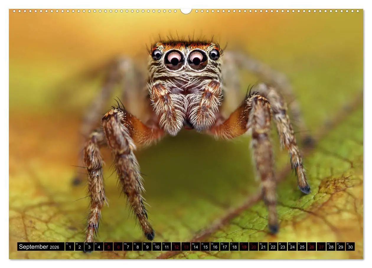 Bild: 9783457844229 | Faszination Makrofotografie: Springspinnen (Wandkalender 2026 DIN...