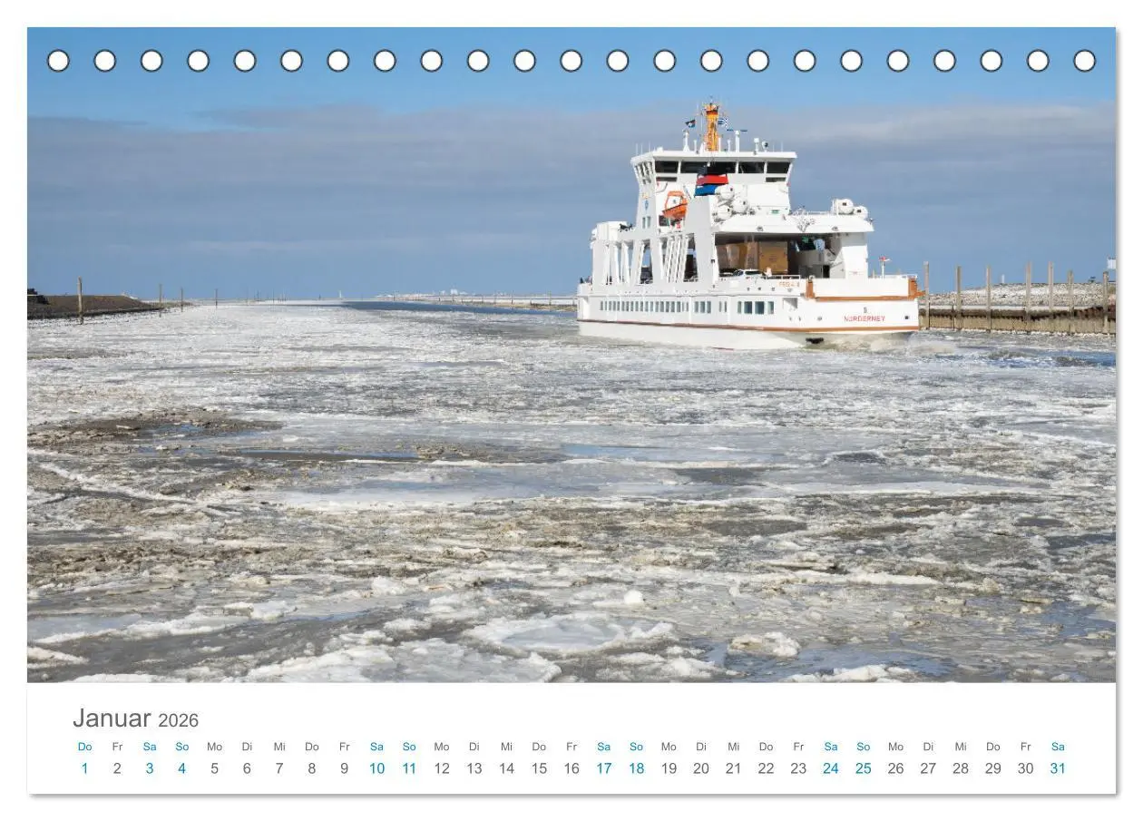 Bild: 9783457914229 | Moin Norden-Norddeich (Tischkalender 2026 DIN A5 quer), CALVENDO...