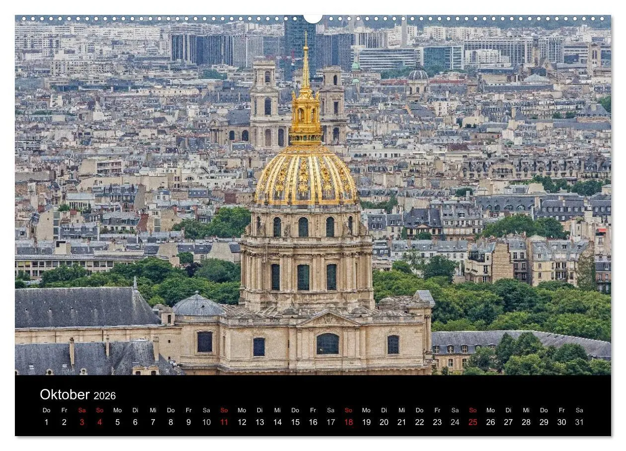 Bild: 9783516174229 | Paris (Wandkalender 2026 DIN A2 quer), CALVENDO Monatskalender | 2026