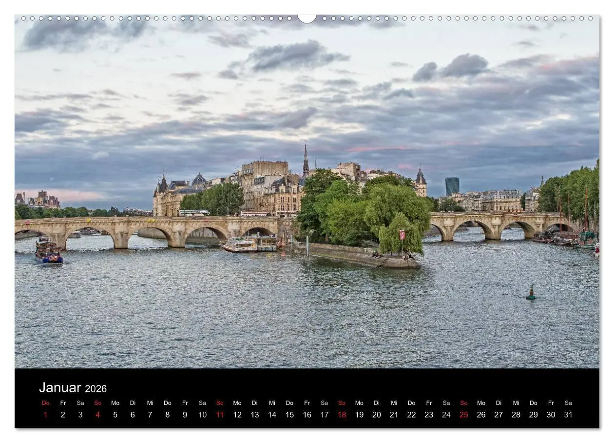 Bild: 9783516174229 | Paris (Wandkalender 2026 DIN A2 quer), CALVENDO Monatskalender | 2026