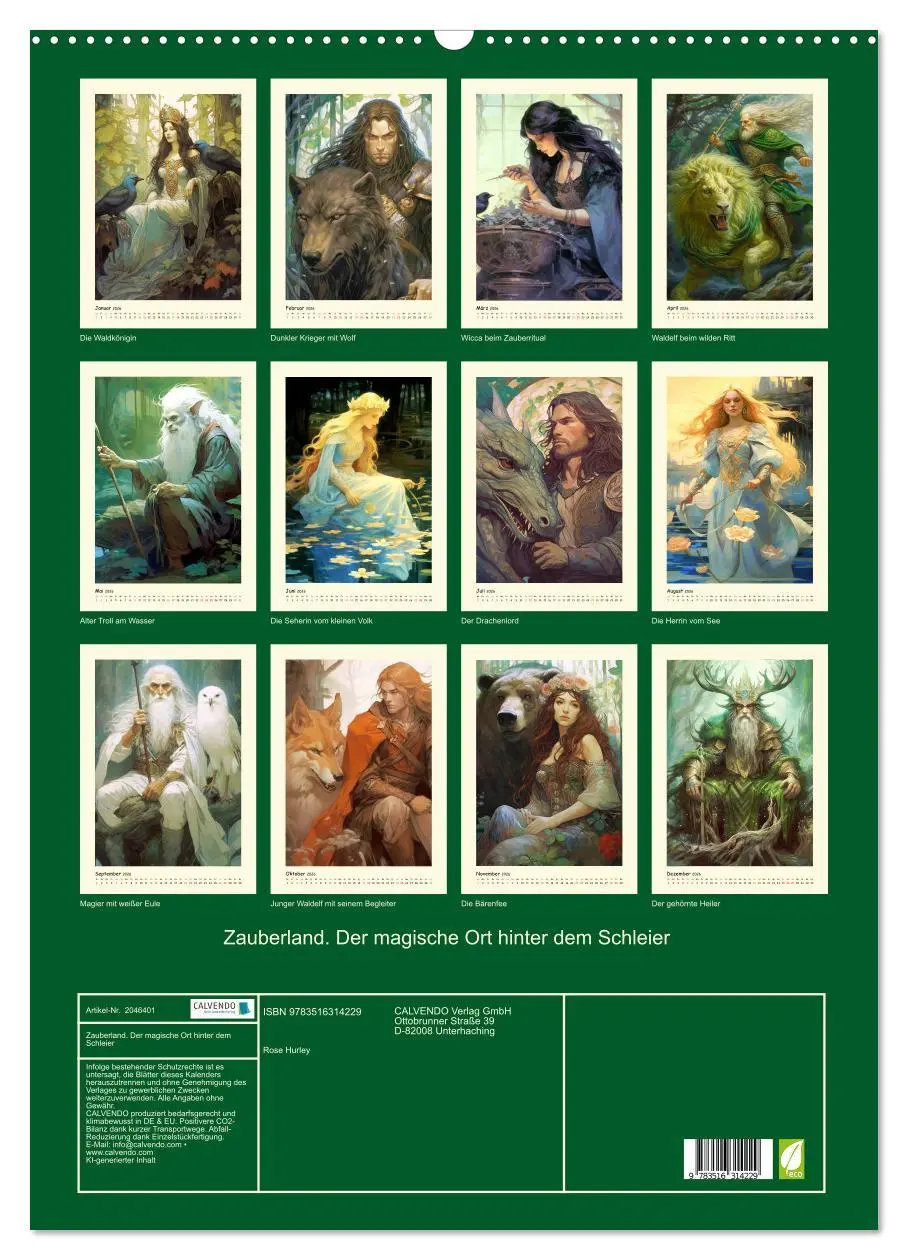 Bild: 9783516314229 | Zauberland. Der magische Ort hinter dem Schleier (Wandkalender 2026...
