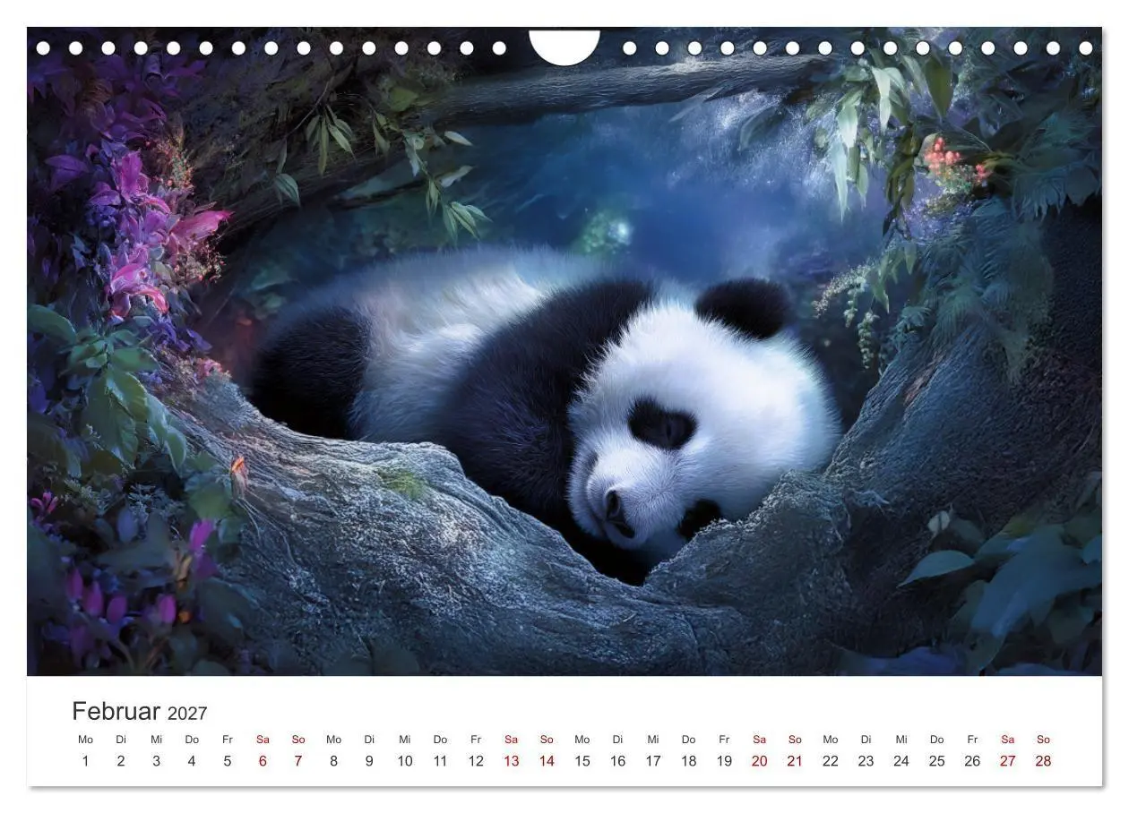Bild: 9783516934229 | Schwarz auf Weiß - Der Panda-Kalender (Wandkalender 2027 DIN A4...