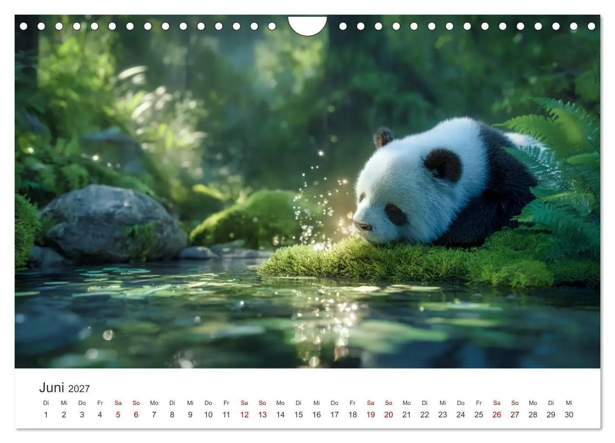 Bild: 9783516934229 | Schwarz auf Weiß - Der Panda-Kalender (Wandkalender 2027 DIN A4...