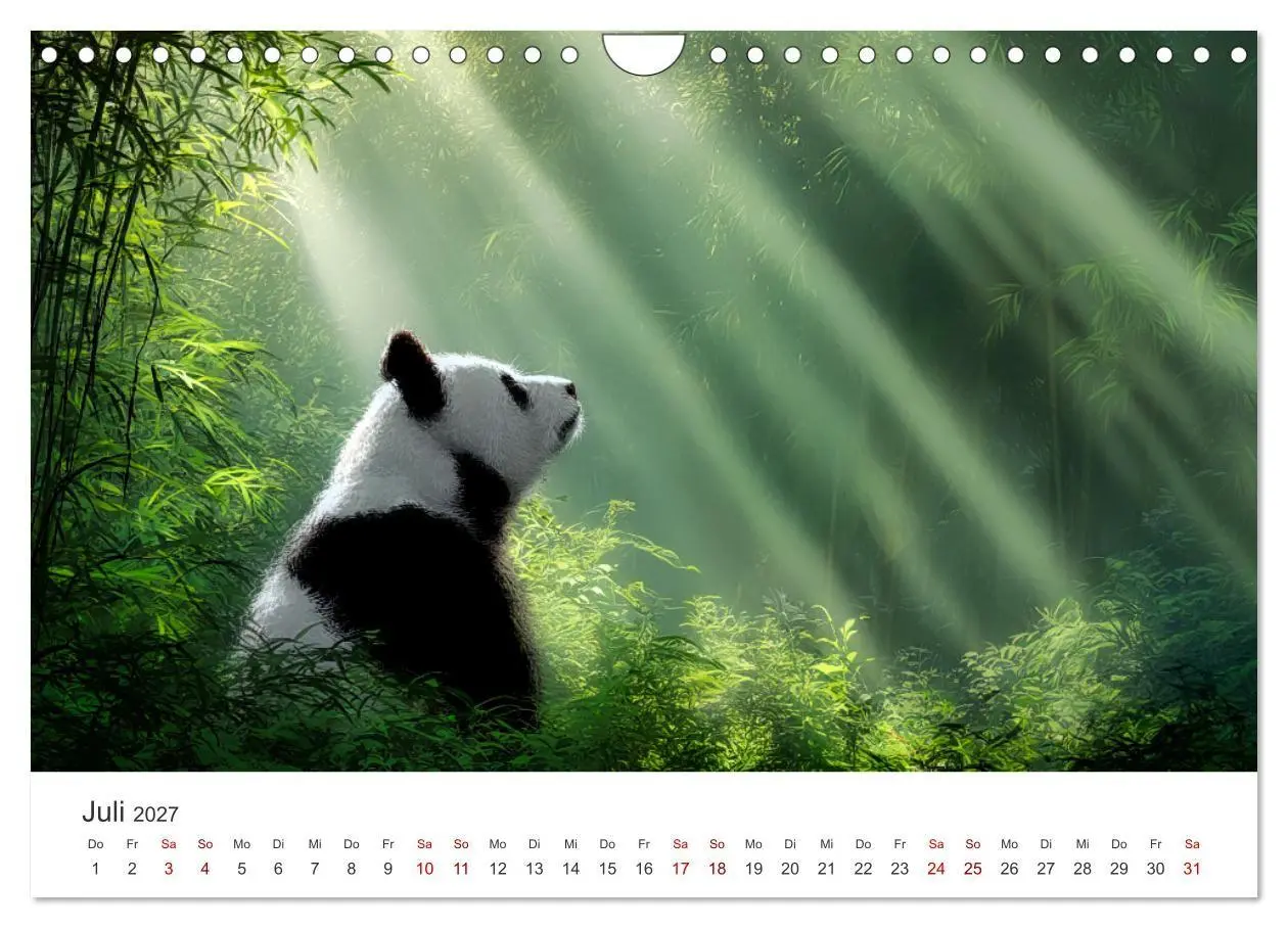 Bild: 9783516934229 | Schwarz auf Weiß - Der Panda-Kalender (Wandkalender 2027 DIN A4...