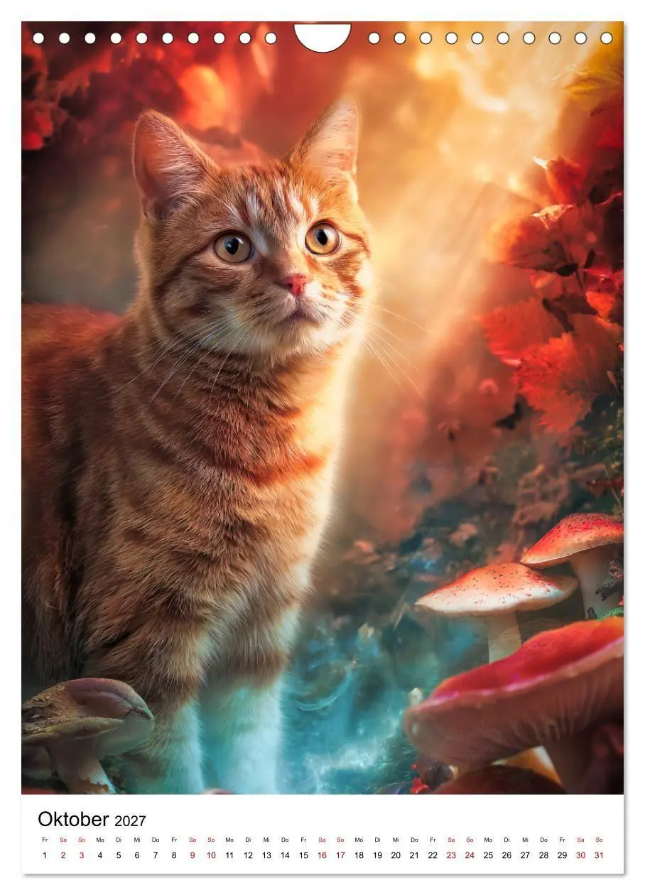 Bild: 9783594394229 | Feuer auf vier Pfoten - Die schönsten roten Katzen (Wandkalender...