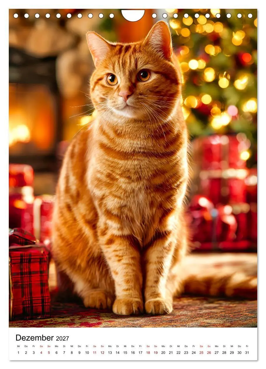 Bild: 9783594394229 | Feuer auf vier Pfoten - Die schönsten roten Katzen (Wandkalender...