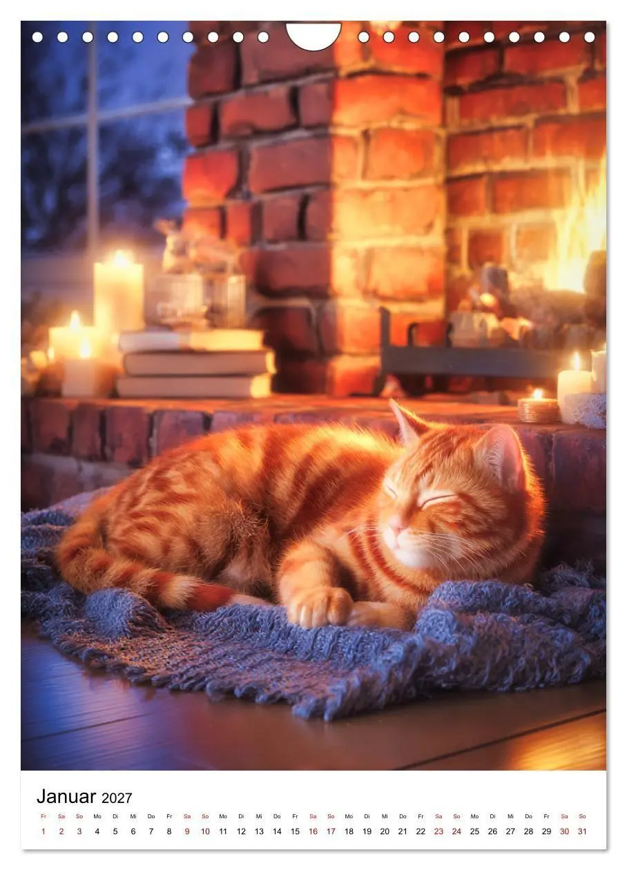 Bild: 9783594394229 | Feuer auf vier Pfoten - Die schönsten roten Katzen (Wandkalender...