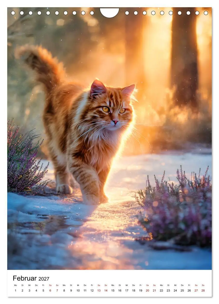 Bild: 9783594394229 | Feuer auf vier Pfoten - Die schönsten roten Katzen (Wandkalender...