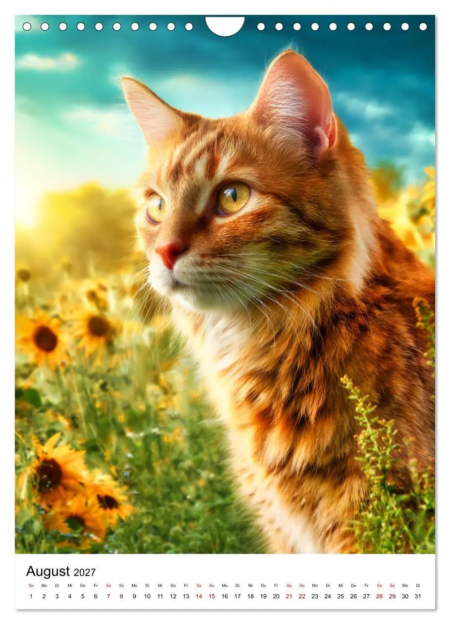 Bild: 9783594394229 | Feuer auf vier Pfoten - Die schönsten roten Katzen (Wandkalender...