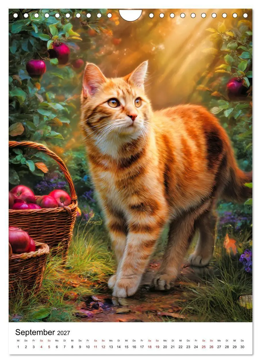 Bild: 9783594394229 | Feuer auf vier Pfoten - Die schönsten roten Katzen (Wandkalender...