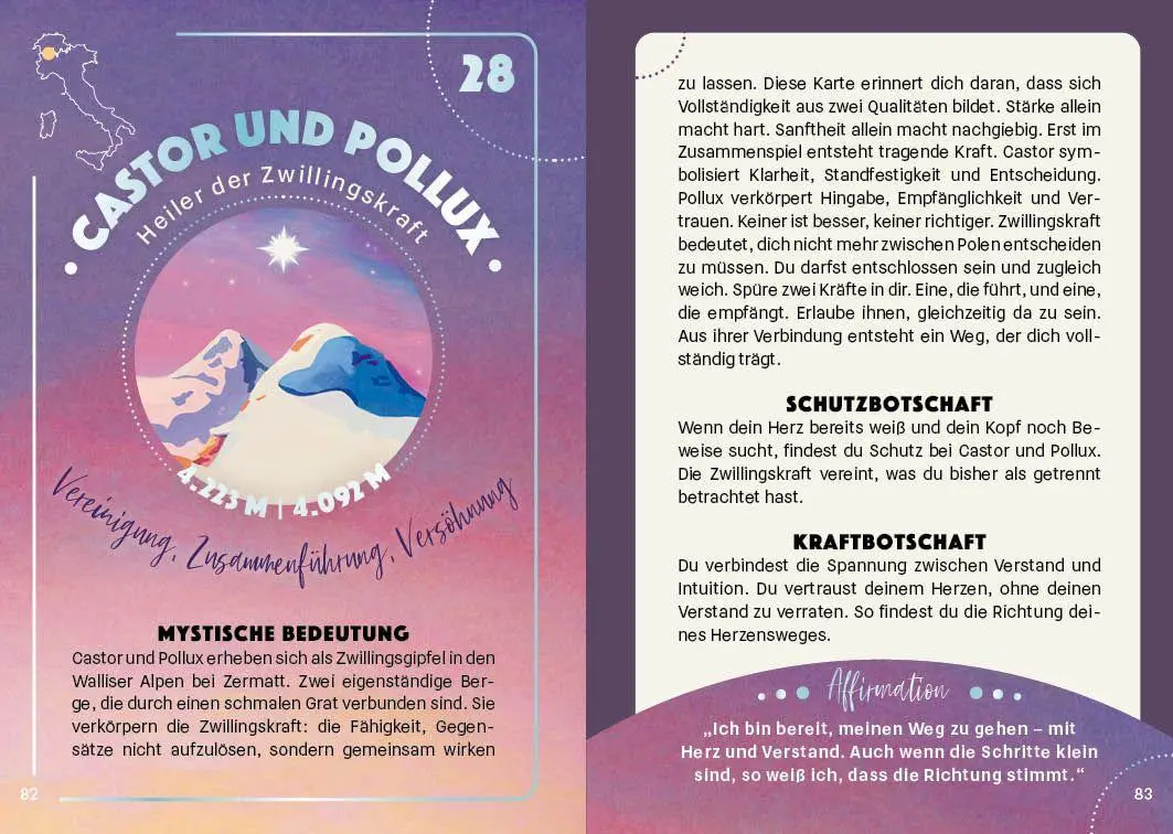 Bild: 9783745934229 | Orakel-Kartenset: Die Seele der Berge Finde die Energie der Alpen