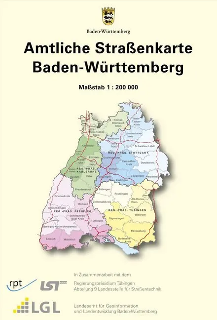 Cover: 9783863984229 | Amtliche Straßenkarte Baden-Württemberg | (Land-)Karte | 1 S. | 2017