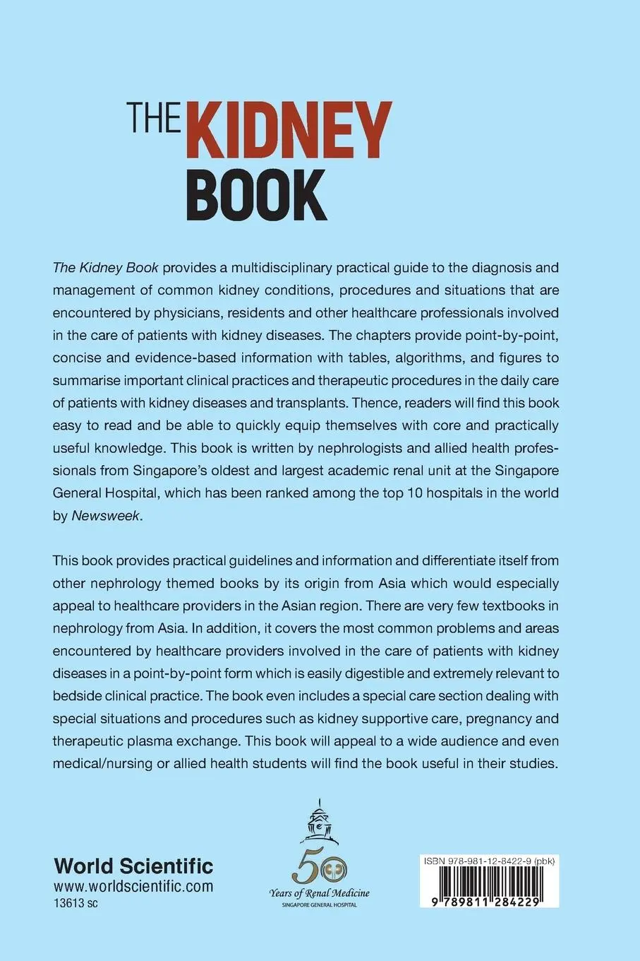 Rückseite: 9789811284229 | KIDNEY BOOK, THE | A PRACTICAL GUIDE ON RENAL MEDICINE | Kee | Buch