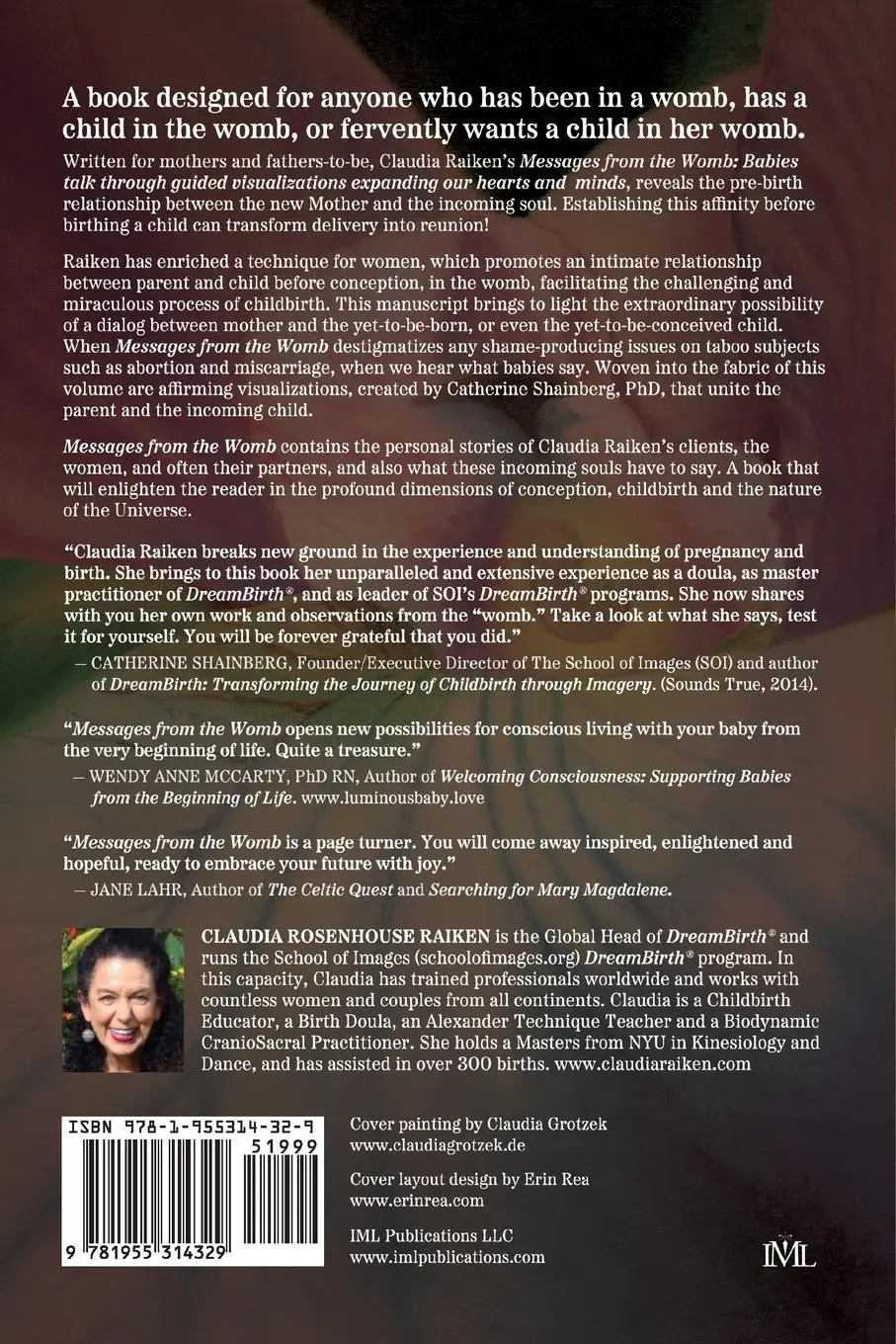 Rückseite: 9781955314329 | Messages from the Womb | Claudia Rosenhouse Raiken | Taschenbuch