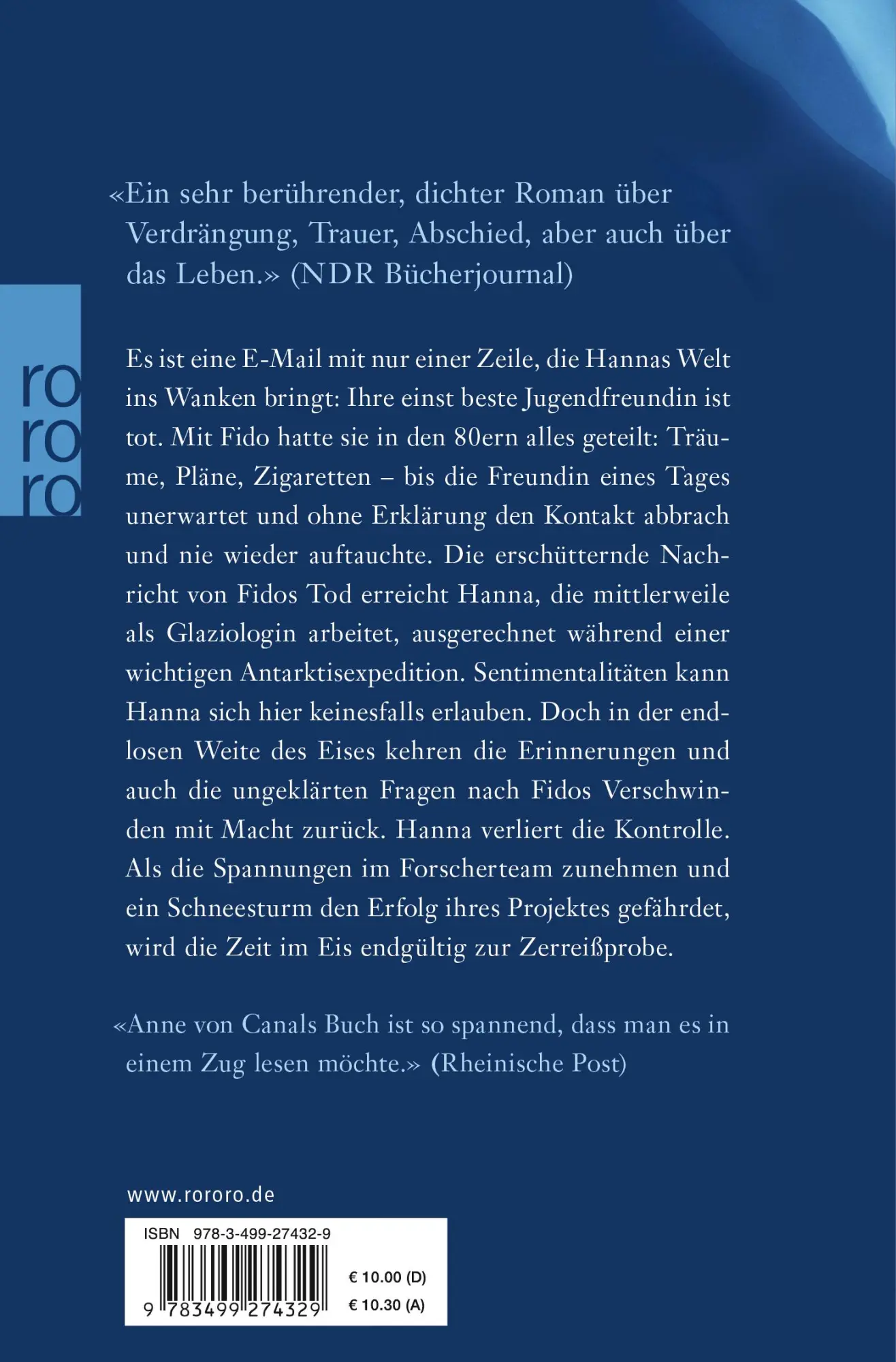 Rückseite: 9783499274329 | Whiteout | Anne von Canal | Taschenbuch | 192 S. | Deutsch | 2018