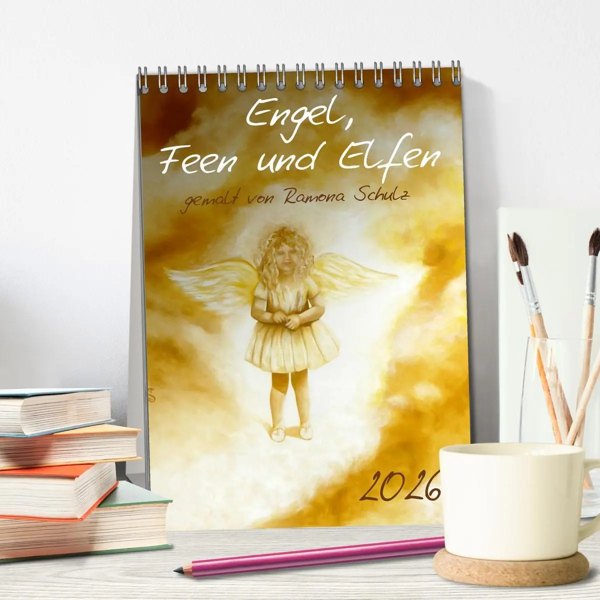 Bild: 9783516474329 | Engel, Feen und Elfen (Tischkalender 2026 DIN A5 hoch), CALVENDO...