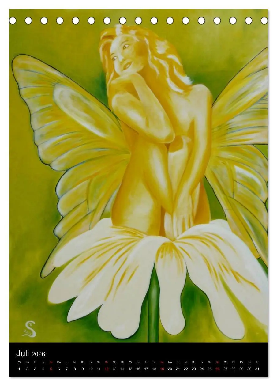 Bild: 9783516474329 | Engel, Feen und Elfen (Tischkalender 2026 DIN A5 hoch), CALVENDO...