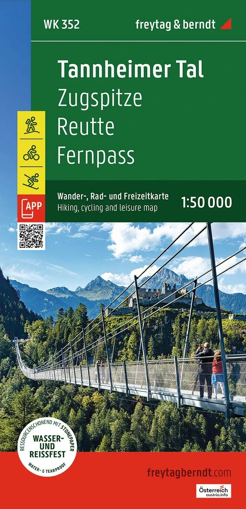 Cover: 9783707924329 | freytag &amp; berndt Wanderkarte WK 352 Tannheimer Tal, Zugspitze -...