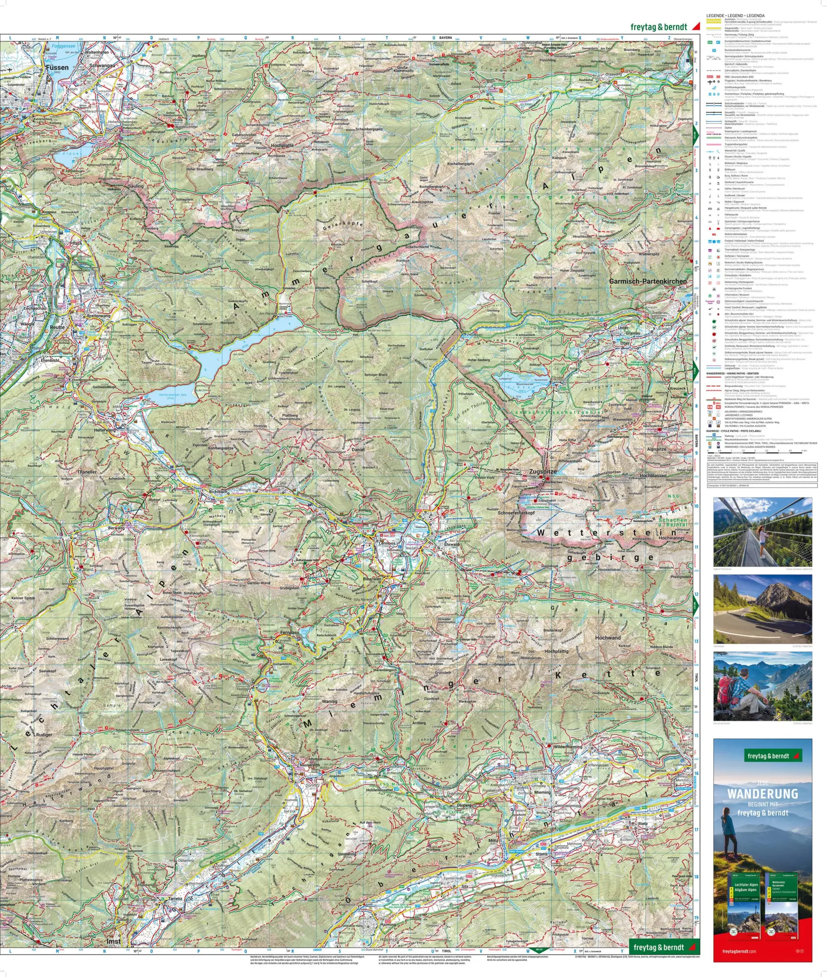 Bild: 9783707924329 | freytag &amp; berndt Wanderkarte WK 352 Tannheimer Tal, Zugspitze -...