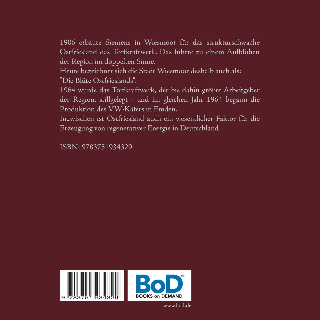 Rückseite: 9783751934329 | Das Torfkraftwerk von Siemens | Hans-Jürgen Sträter | Taschenbuch