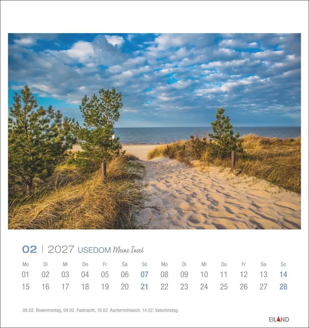 Bild: 9783964024329 | Usedom Postkartenkalender 2027 - Meine Insel | Eiland | Kalender