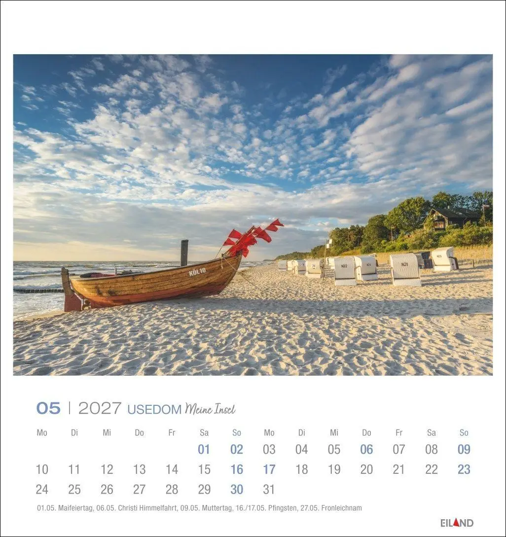 Bild: 9783964024329 | Usedom Postkartenkalender 2027 - Meine Insel | Eiland | Kalender