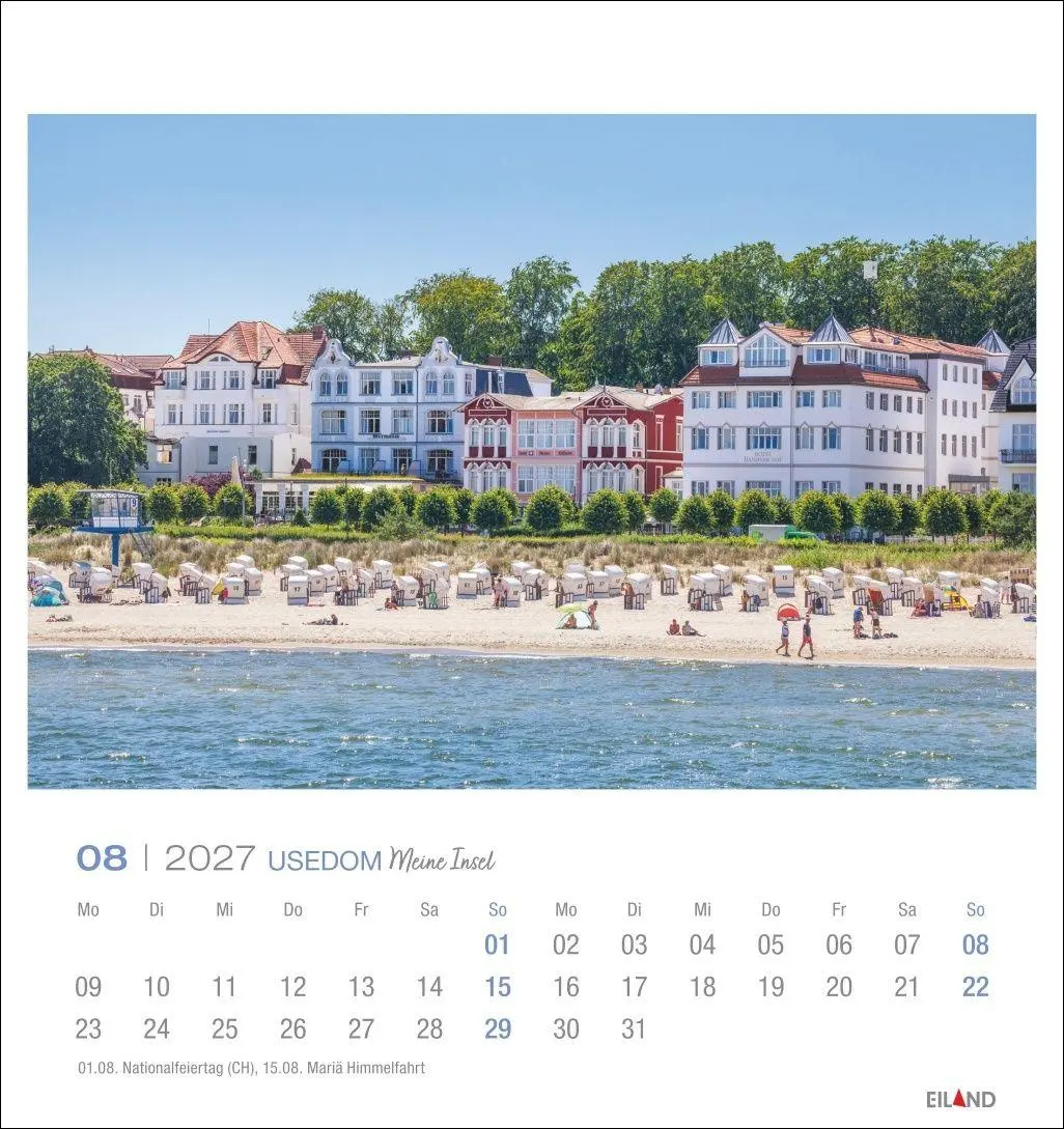 Bild: 9783964024329 | Usedom Postkartenkalender 2027 - Meine Insel | Eiland | Kalender