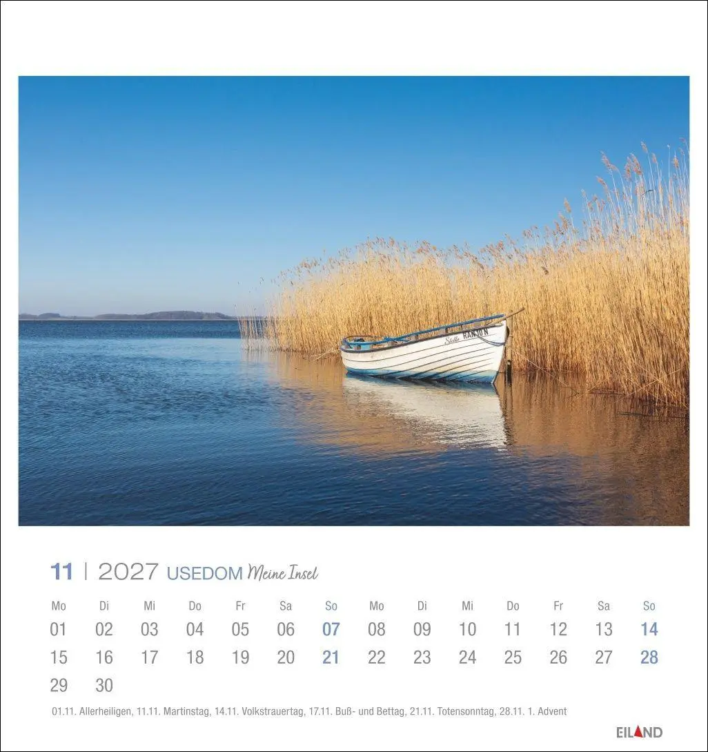 Bild: 9783964024329 | Usedom Postkartenkalender 2027 - Meine Insel | Eiland | Kalender
