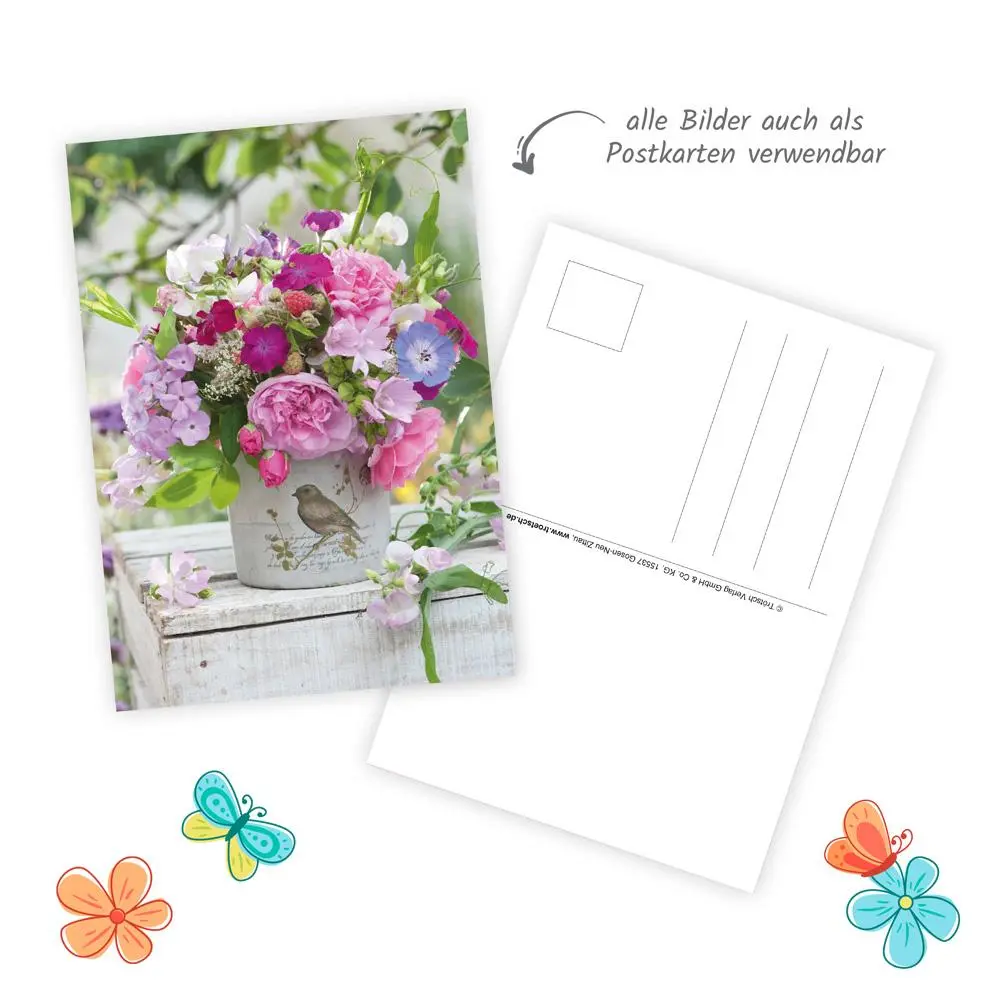 Bild: 9783988024329 | Trötsch Notizkalender Querformat Notizkalender Blumen 2026 mit 12...