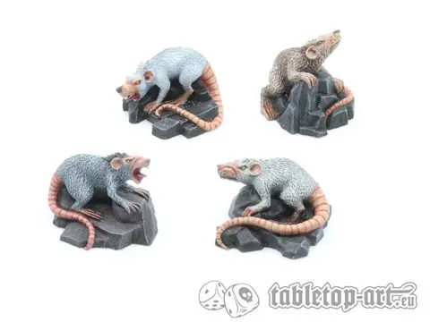 Cover: 704270724429 | Giant Rats (4) | Tabletop-Art | EAN 704270724429