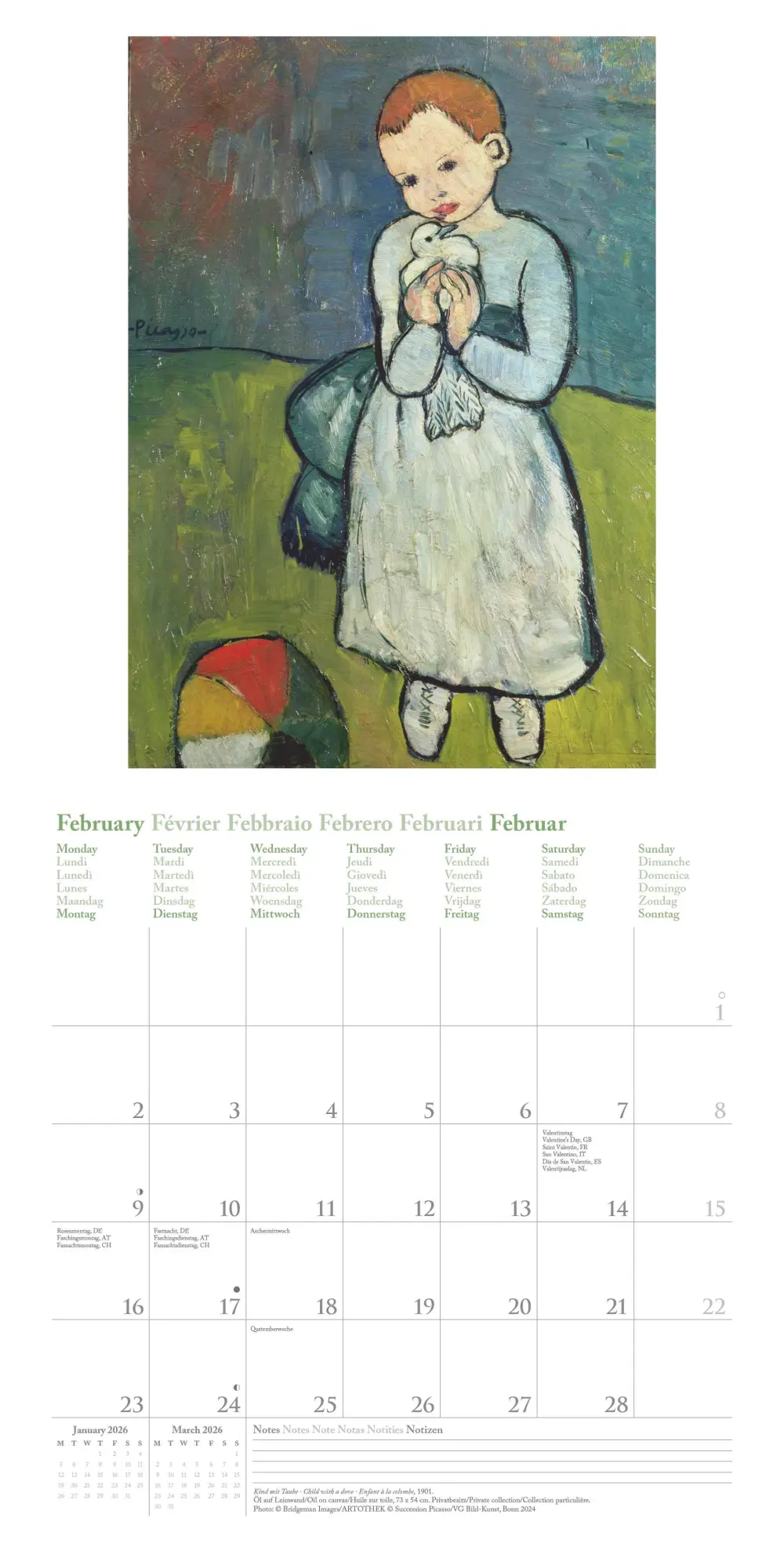 Bild: 4069095004429 | Picasso 2026 - Wand-Kalender - Broschüren-Kalender - 30x30 - 30x60...
