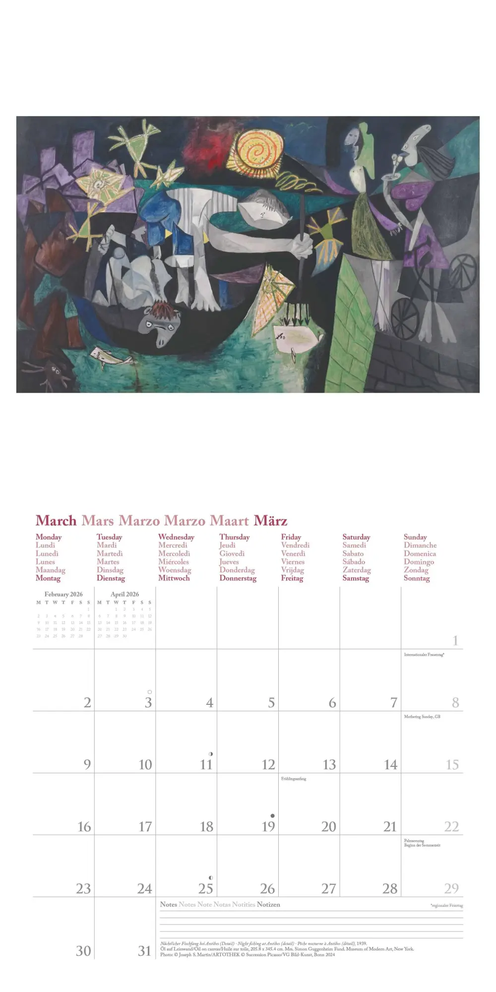 Bild: 4069095004429 | Picasso 2026 - Wand-Kalender - Broschüren-Kalender - 30x30 - 30x60...