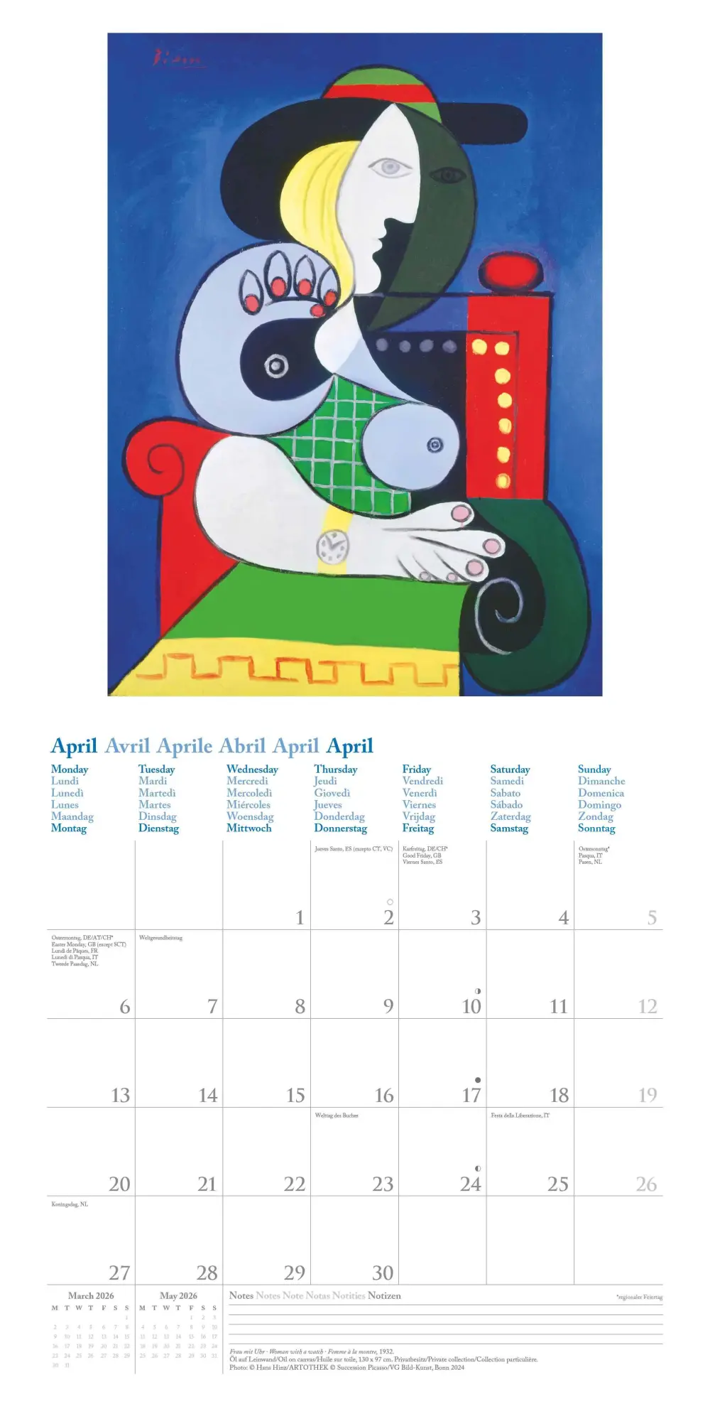 Bild: 4069095004429 | Picasso 2026 - Wand-Kalender - Broschüren-Kalender - 30x30 - 30x60...