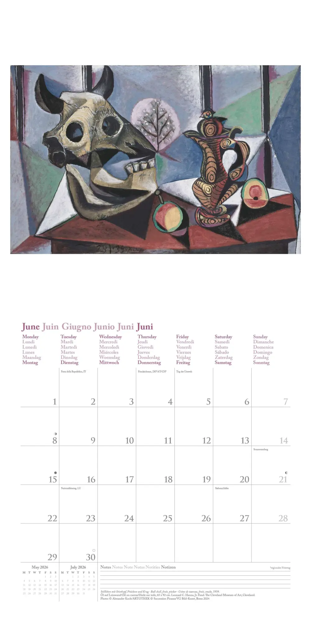 Bild: 4069095004429 | Picasso 2026 - Wand-Kalender - Broschüren-Kalender - 30x30 - 30x60...