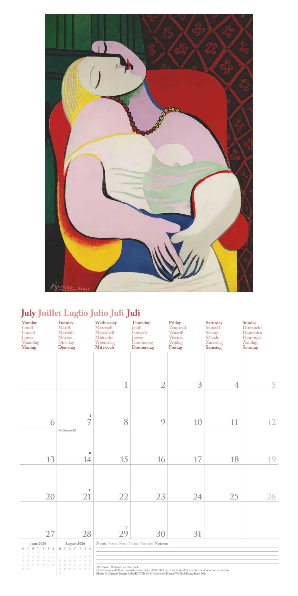 Bild: 4069095004429 | Picasso 2026 - Wand-Kalender - Broschüren-Kalender - 30x30 - 30x60...