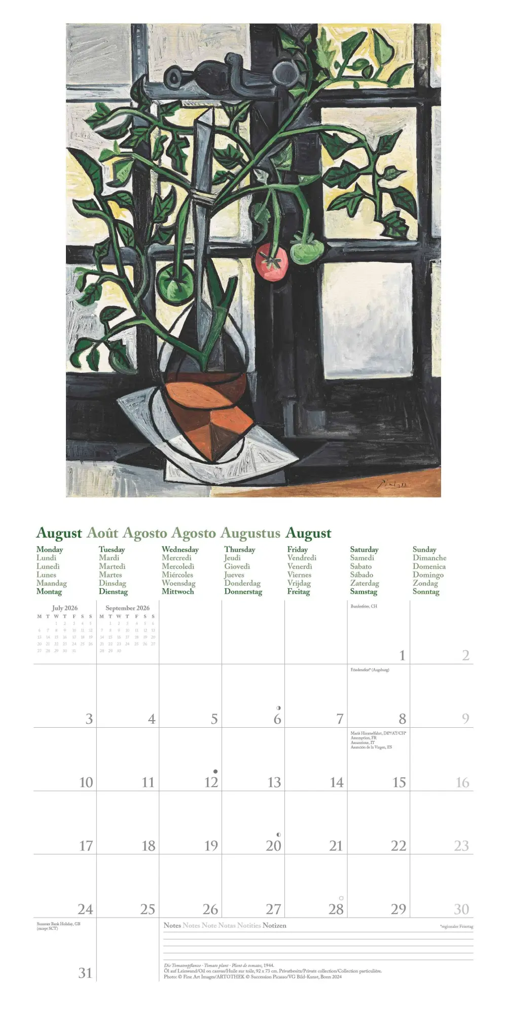 Bild: 4069095004429 | Picasso 2026 - Wand-Kalender - Broschüren-Kalender - 30x30 - 30x60...