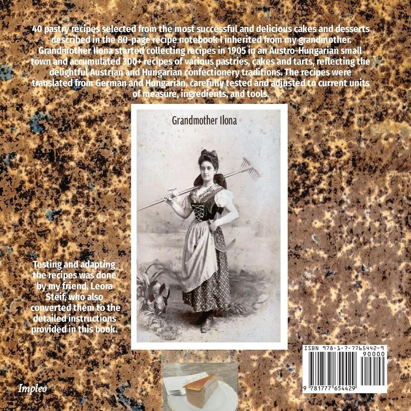 Rückseite: 9781777654429 | Pastries from the Past | From my Grandmother's Recipe Book | Gurfinkel