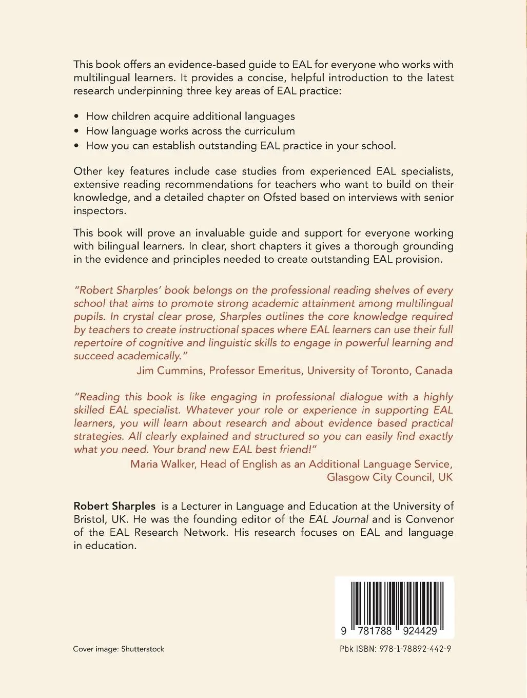 Rückseite: 9781788924429 | Teaching EAL | Evidence-based Strategies for the Classroom and School
